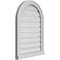 Ekena Millwork Round Top Surface Mount PVC Gable Vent: Functional, w/ 2"W x 2"P Brickmould Sill Frame, 20"W x 28"H GVPRT20X2803SF - alternate 2